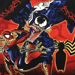 Marvel 01 spiderman & venom short sleeve button up